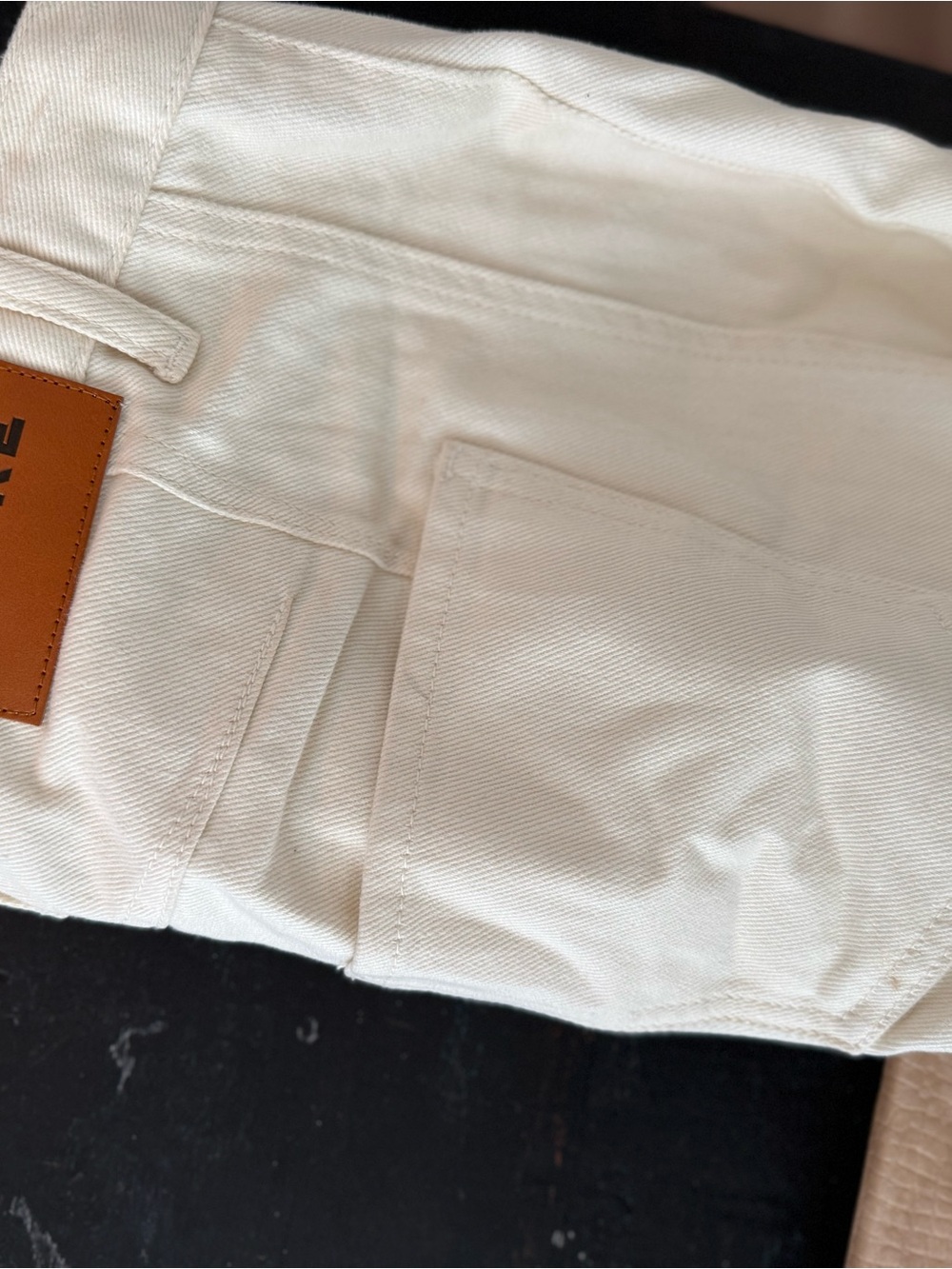 PARKE horseshoe barrel jeans in off white - Picture 5 of 5